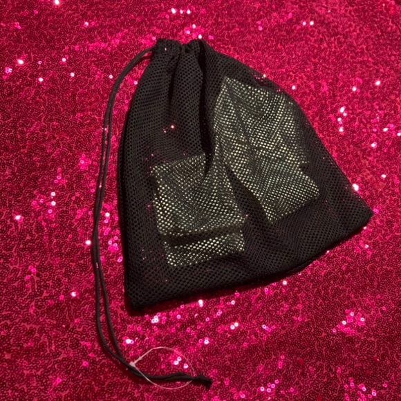 Mesh Fishnet Money Bag Wristlet Wallet See Through Purse Rave Dancewear goth emo - Picture 10 of 17